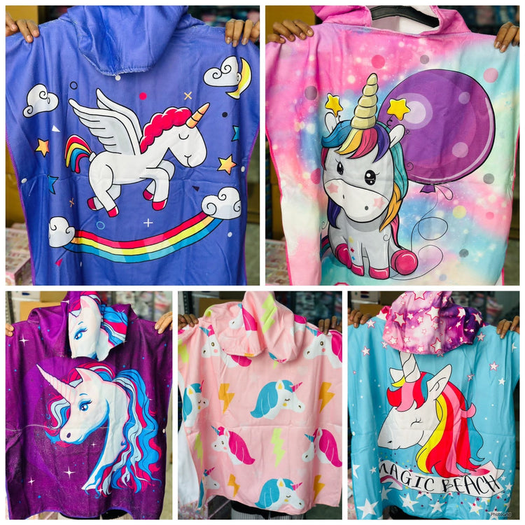 Hooded Micro-Fiber Bath Towels 