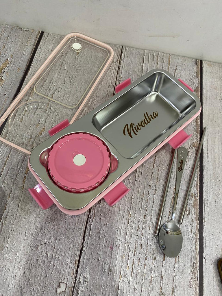 Lunch Box 2 Grid Sleek Bento